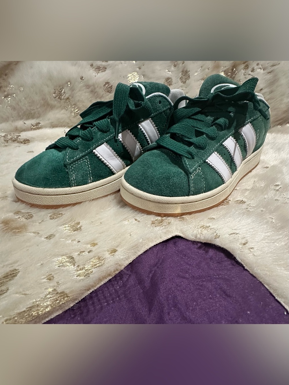 Men’s adidas Campus 00s Green & White Sneakers US 9